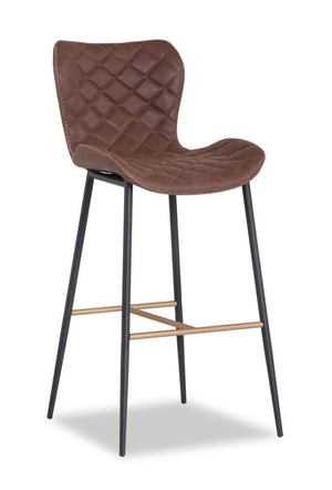 June Tabouret hauteur bar – brun antique