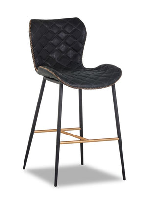 June Tabouret hauteur bistrot – noir antique