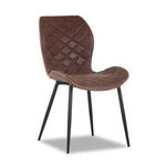 June Side Chair - Black, Antique Brown