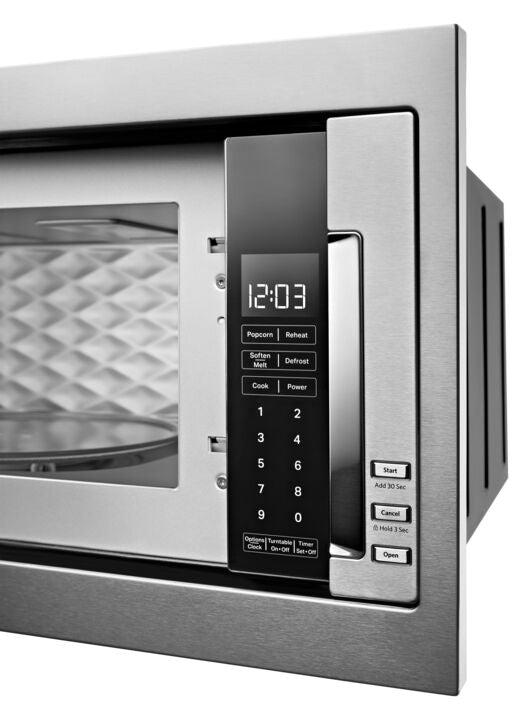 KitchenAid Stainless Steel Built-In Low Profile Microwave with Trim Kit (1.1 cu. ft.) - YKMBT5011KS