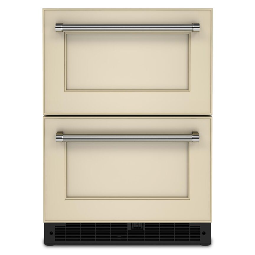 KitchenAid 24" 4.44 Cu. Ft. Panel-Ready Undercounter Double-Drawer Refrigerator - KUDR204KPA