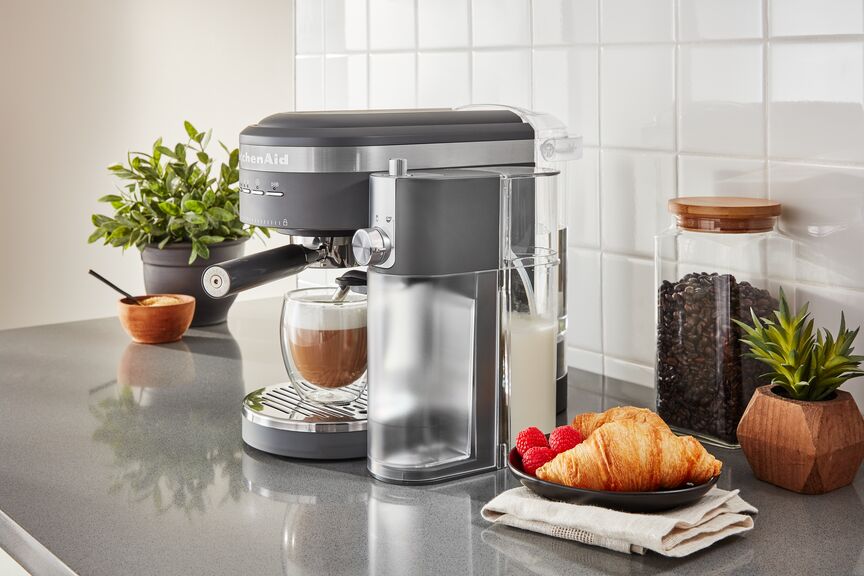 KitchenAid® Matte Charcoal Grey Automatic Milk Frothier Attachment - KESMK4DG