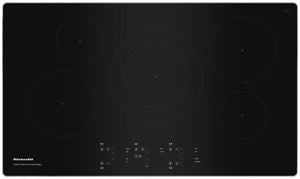 KitchenAid Surface de cuisson à induction par capteur de 5 éléments 36 po acier inoxydable KCIG556JSS