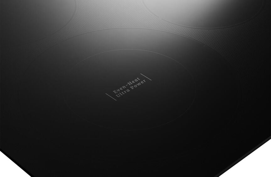 KitchenAid Black 30" Electric Cooktop with 5 Elements and Touch-Activated Controls - KCES950KBL