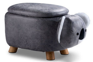Tabouret de rangement koala - gris