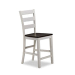 Kona Bar Stool - White and Grey-Brown