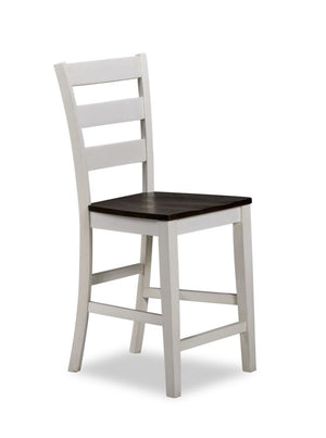 Kona Tabouret hauteur bar – blanc et gris brun