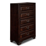 Louis 5 Drawer Chest - Cherry