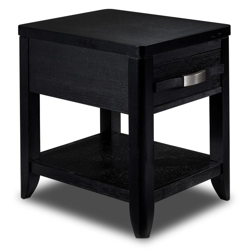Manila 20" End Table - Black
