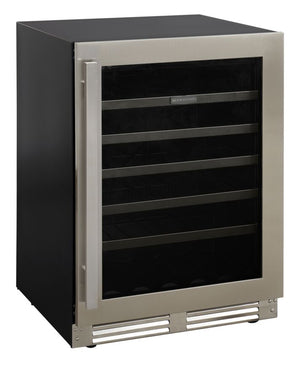 Marathon Refroidisseur à vin/boissons convertible 5,4 pi³ sous le comptoir à une zone 24 po acier inoxydable MBWC56-SS