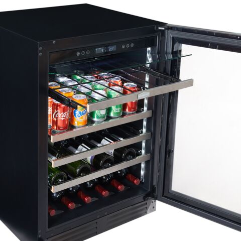 Marathon 24" Stainless Steel Single Zone Undercounter Convertible Wine/Beverage Cooler (5.4 cu.ft) - MBWC56-SS