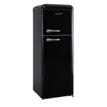 Epic 21.5" 7.5 Cu. Ft. Black Retro Top-Freezer Refrigerator - ERR82BL-1