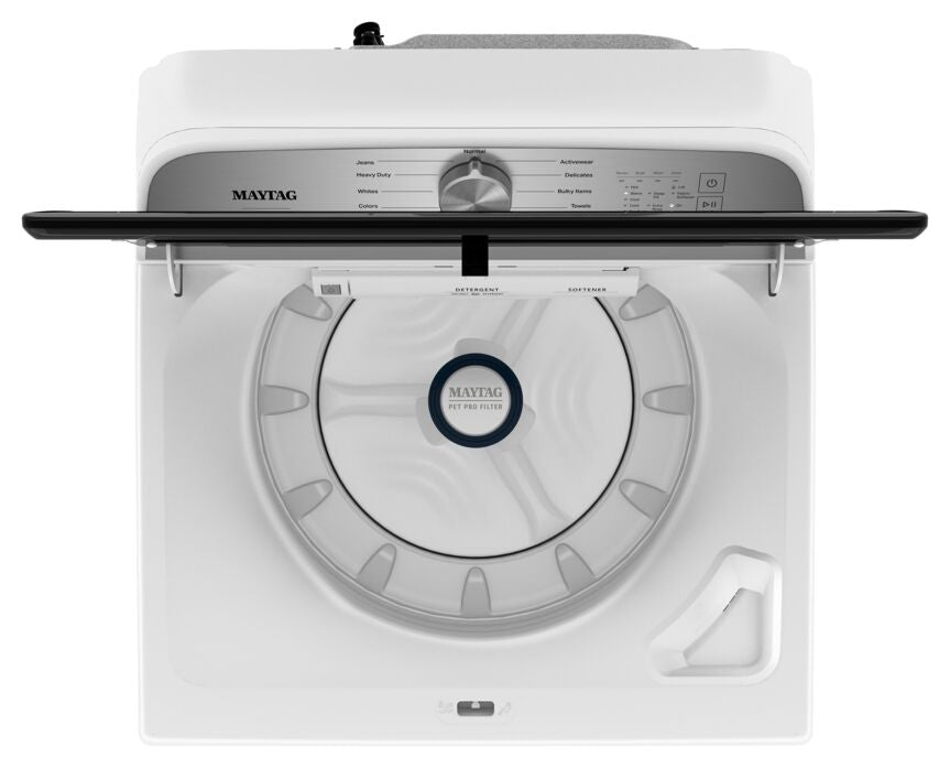 Maytag White Top-Load Washer with Pet Pro (5.4 cu. ft.) - MVW6500MW