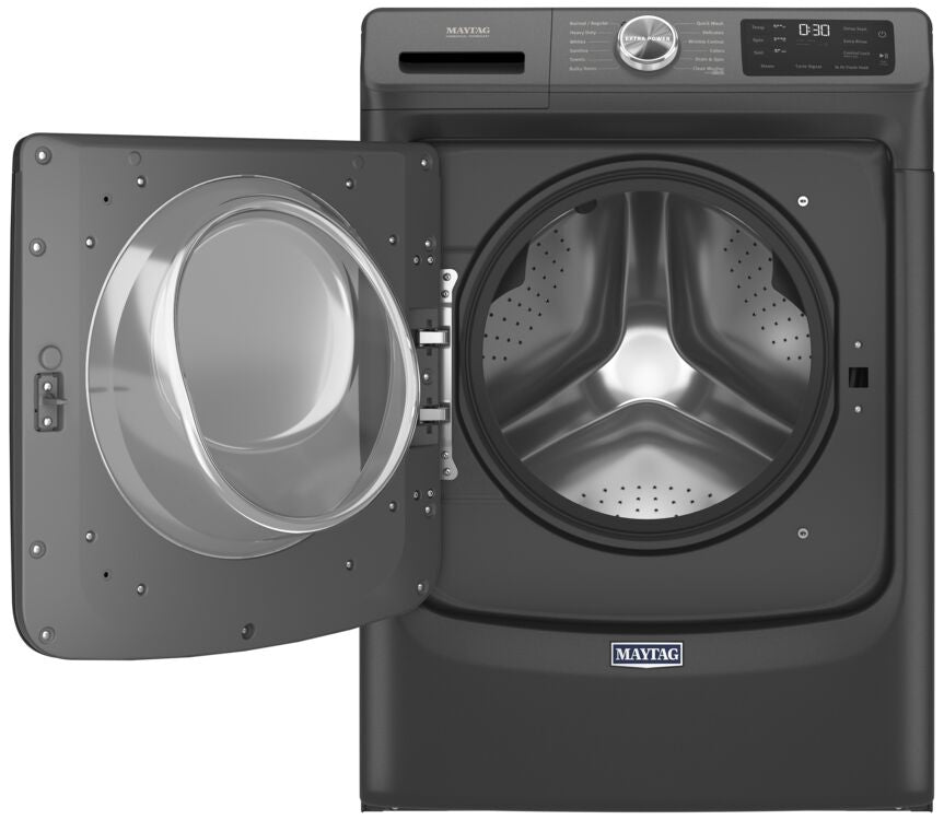 Maytag Volcano Black Front Load Washer with Extra Power and 16-Hr Fresh Hold® (5.5 cu. ft.) - MHW6630MBK