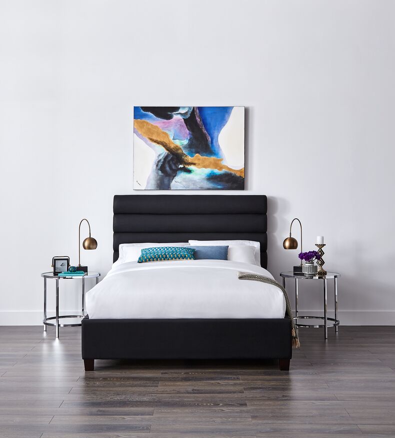 Orchid 3-Piece Queen Bed - Black