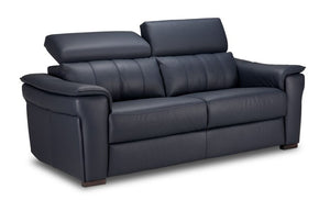 Orlando-Ray Sofa en cuir – bleu