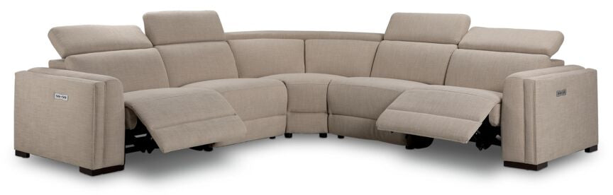 Pocono 5-Piece Power Reclining Sectional - Beige