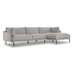 Rai 2 Pc. Sectional with RHF Chaise - Silver