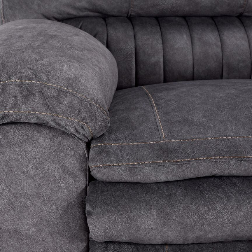 Reyes Power Reclining Sofa - Grey