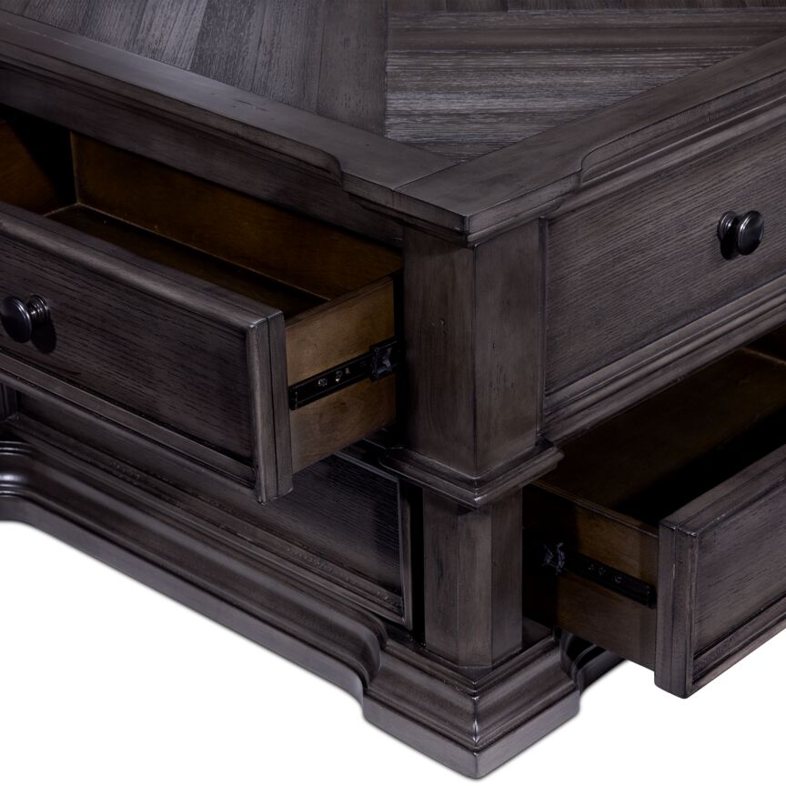 Roman 48" Lift-Top Coffee Table - Grey