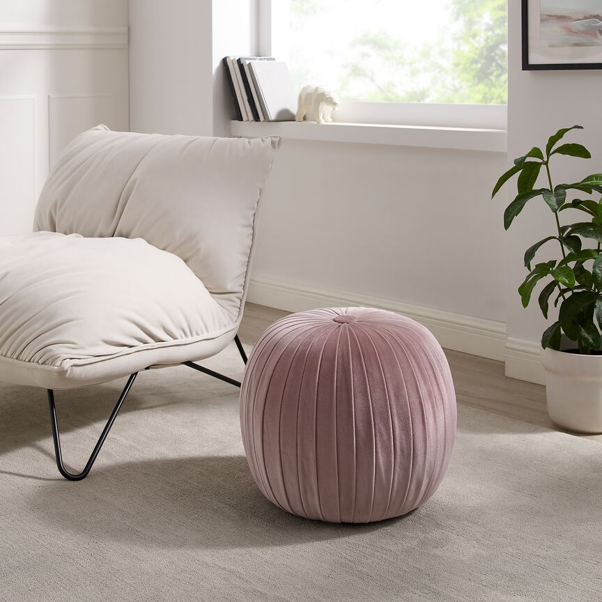 Sable Ottoman - Pink