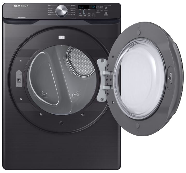 Samsung Black Stainless Steel Electric Dryer (7.5 cu. ft.) - DVE45T6005V/AC