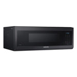 Samsung Black Stainless 400 CFM Slim Over-The-Range Microwave (1.1 Cu.Ft.) - ME11A7510DG/AC