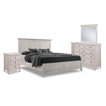 San Mateo 6-Piece King Bedroom Package - Antique White