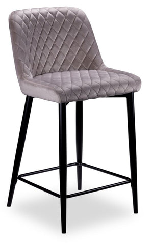 Senna Tabouret hauteur bistrot – taupe, noir