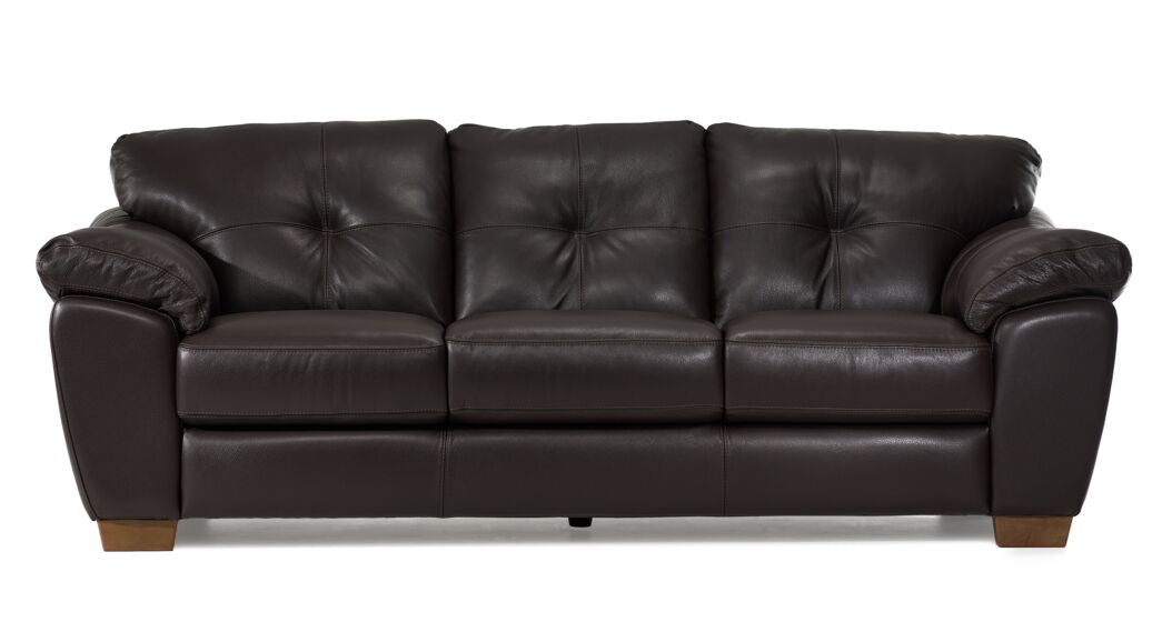 Sloane Leather Sofa- Chocolate