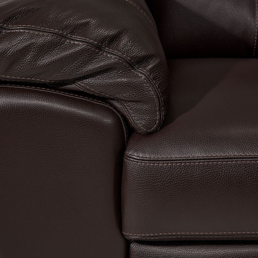 Sloane Leather Chair- Chocolate