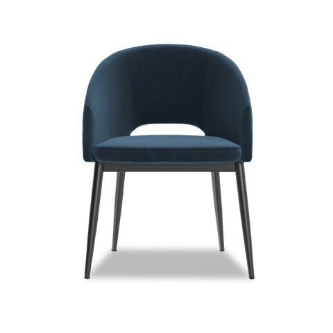 Thatcher Armchair - Navy Blue Sky, Black