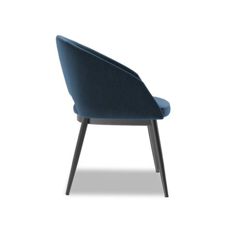 Thatcher Armchair - Navy Blue Sky, Black
