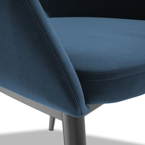 Thatcher Armchair - Navy Blue Sky, Black