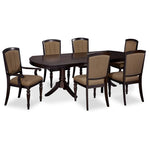Thoreaux 7-Piece Extendable Dining Set - Dark Cherry