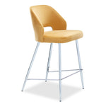 Sheen Counter Height Stool - Gold, Chrome