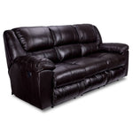 Transformer II Leather Power Reclining Sofa with Drop Down Table - Chocolate