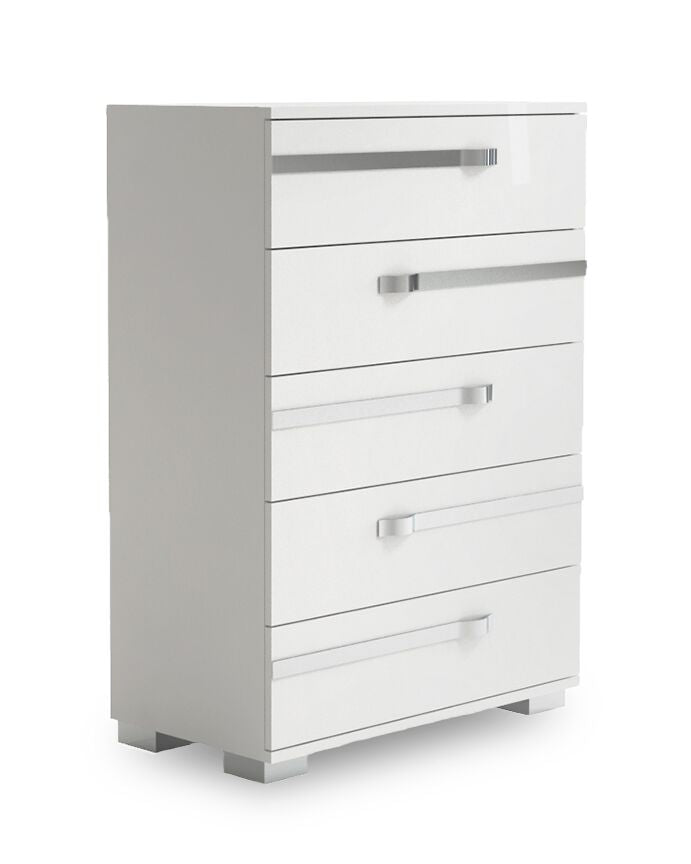 Volare Dream 5-Piece King Bedroom Package - White Lacquer