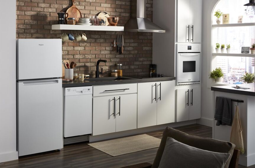 Whirlpool 24" 11.6 Cu. Ft. White Counter-Depth Top-Freezer Refrigerator - WRT112CZJW