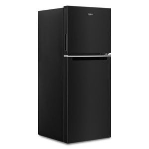 Whirlpool Réfrigérateur 11,6 pi³ avec congélateur en haut à profondeur de comptoir 24 po noir WRT112CZJB