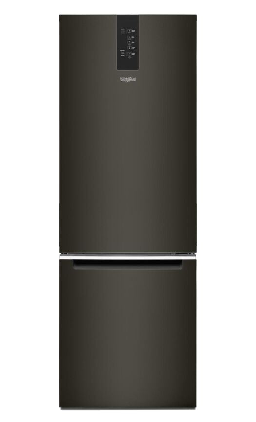 Whirlpool 26" 12.9 Cu. Ft. Black Stainless Steel Counter-Depth Bottom-Freezer Refrigerator - WRB543CMJV
