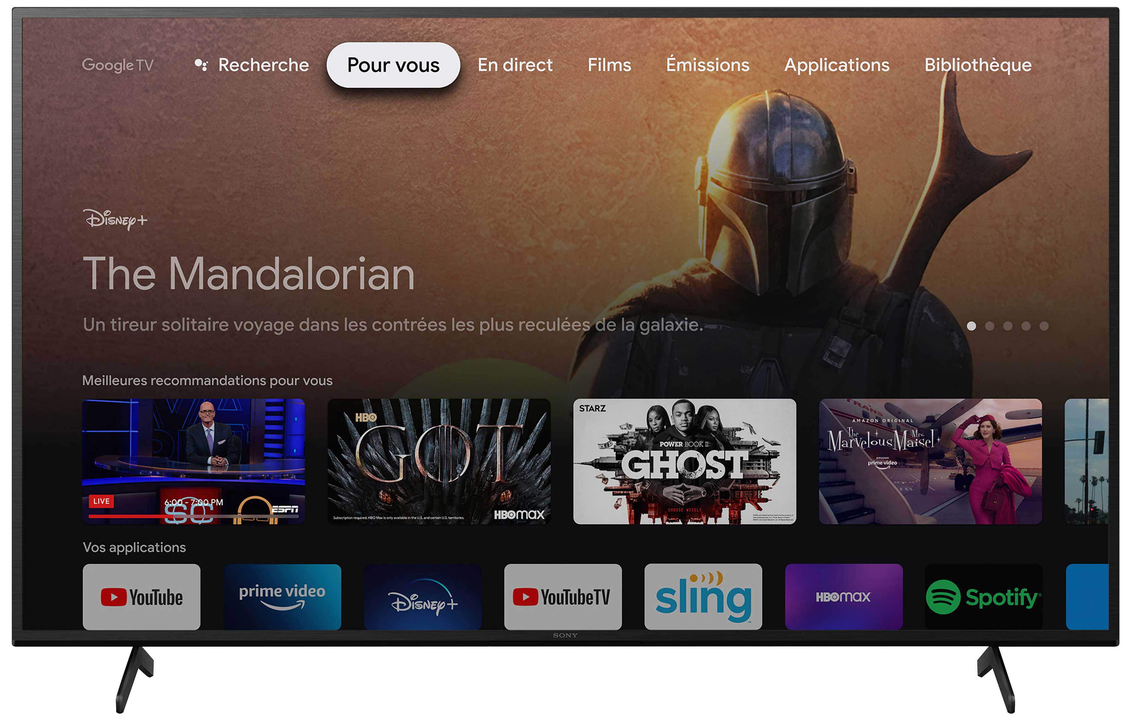 SONY 55" 4K HDR LED Google TV - KD55X75K