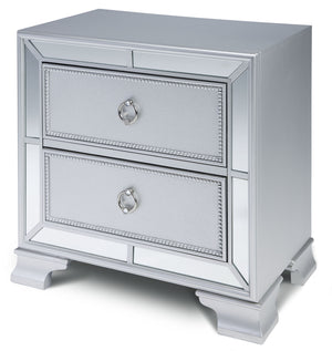 Stardust Table de nuit – gris argent