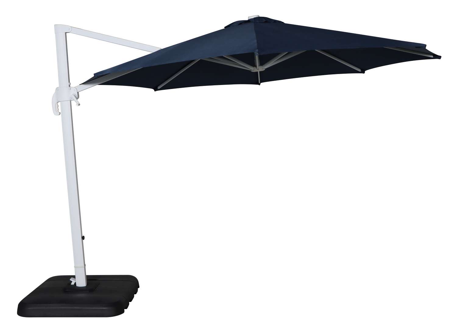 Sunrio Cantilever 11' Umbrella - Navy, White