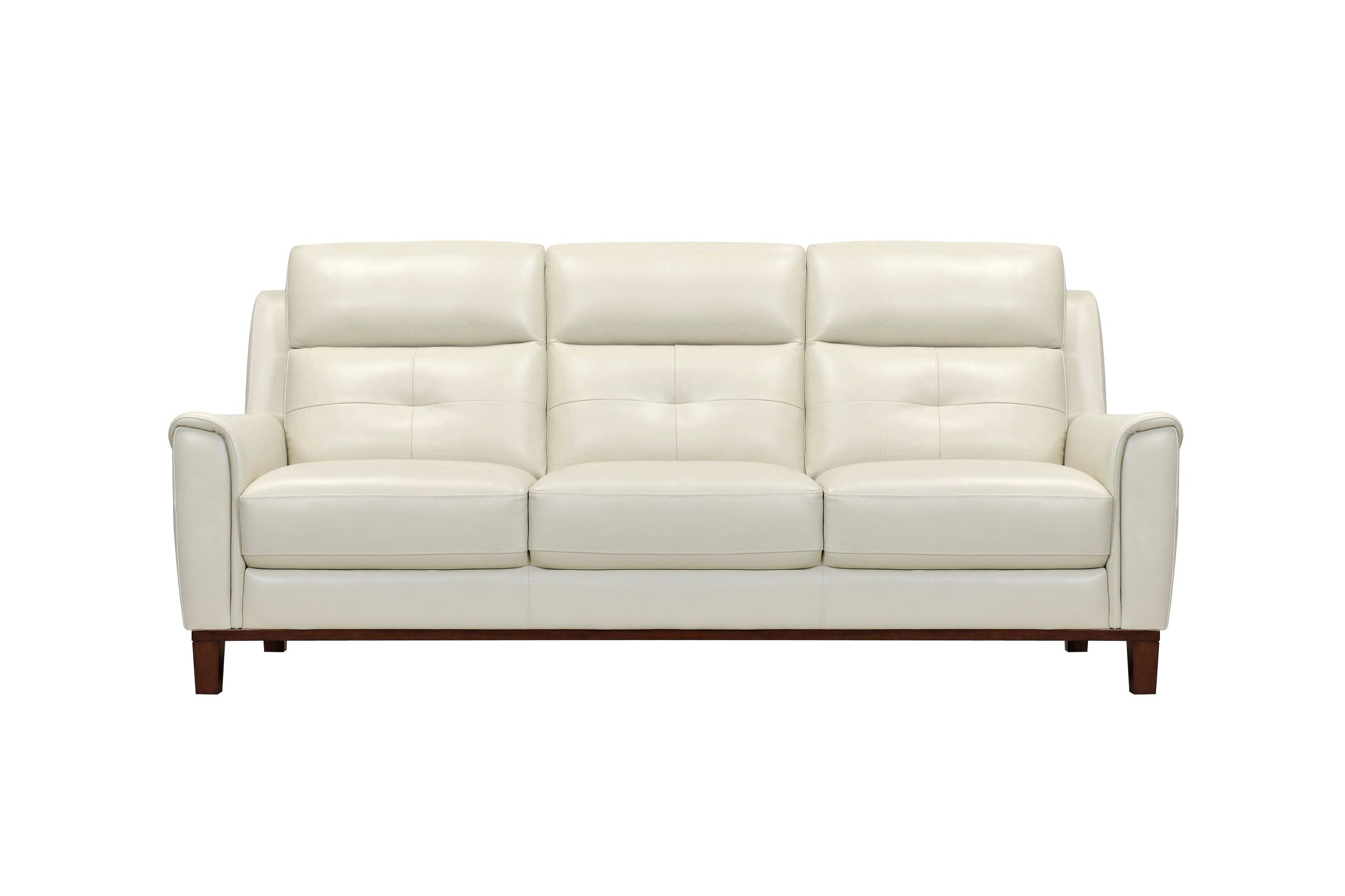 Mayne Leather Sofa - Ivory