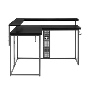 Vega Bureau d'ordinateur en L – gris et anthracite
