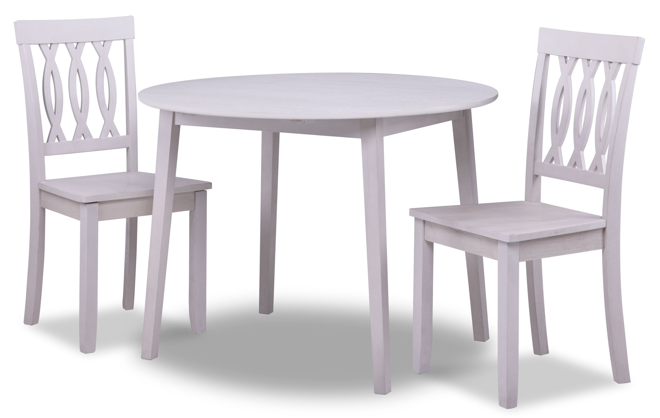 Winter 3-Piece Drop Leaf Dining Set - Antique White