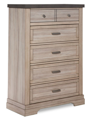 Woodland Commode – gris, beige altéré
