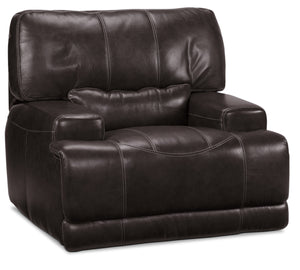 Dearborn Fauteuil inclinable électrique en cuir - mûre noire