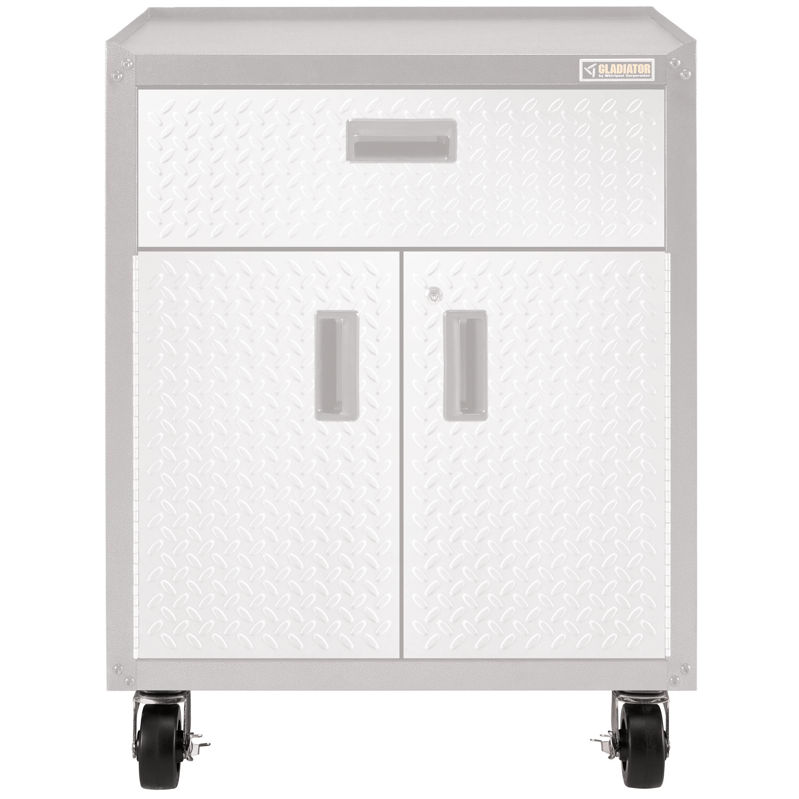 Gladiator Black Ready-to-Assemble Modular GearBox Caster Kit - GACK04KDSX